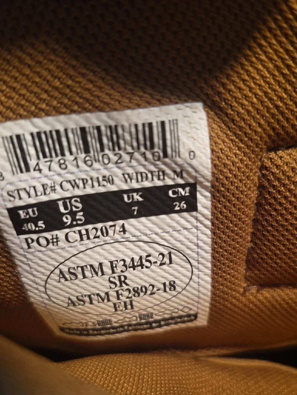 Carhartt Men's Brown/Tan Pull-On Work Boots